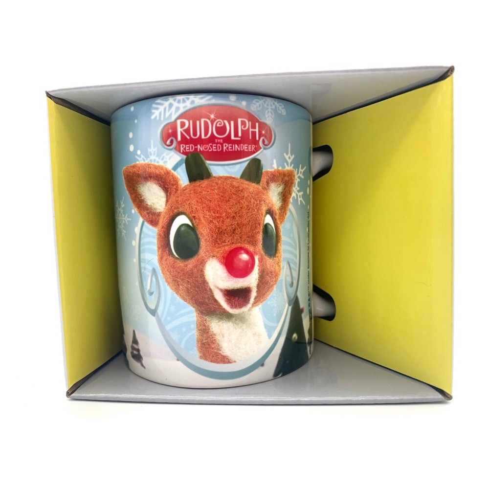 Rudolph The Red-Nosed Reindeer 11oz Christmas Mug Ceramic NEW In‎ Box
